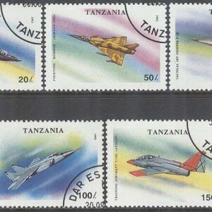 Tanzania – M 1591-1597 Militärflygplan bla Ariojet C-101, 7 kpl stpl