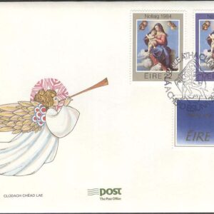 Irland – FDC 1984-11-26 – Jul 1984 – Jungfrun med Barn, 3 kpl