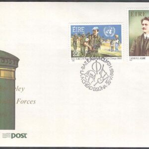 Irland – FDC 1985-06-20 – Minnen bla Thomas Ashe 100 år – Frihetskämpe, 3 kpl