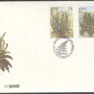 Irland – FDC 1986-03-20 – Irländsk Flora – Ormbunkar, 3 kpl