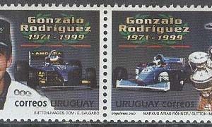 Uruguay – M 2557-2558 Bilracing föraren Gonzalo Rodríguez död i 1 år, par kpl **
