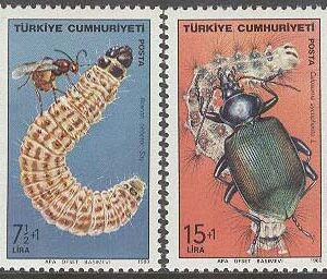 Turkiet – M 2529-2532 Nyttiga Insekter I bla Skalbaggar, 4 kpl **