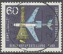Tyskland – M  473 Internationell Trafikutställning IVA 1965 – Raket & Flygplan, märke