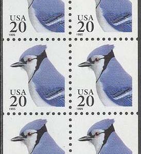 USA – M 2574 Fåglar – Blåskrika, 10-Block kpl **