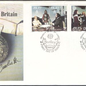 Jersey – FDC 1980-05-06 – Europa CEPT 1980 Personligheter, 2 st par kpl