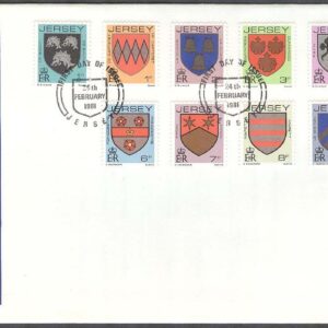 Jersey – FDC 1981-02-24 – Familjevapen, 11 kpl