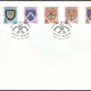 Jersey – FDC 1981-07-28 – Familjevapen, 6 kpl