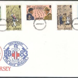 Jersey – FDC 1982-11-18 – Ungdomsorganisationer bla Scouting, 5 kpl