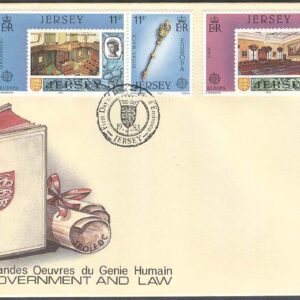Jersey – FDC 1983-04-19 – Europa CEPT 1983 Storverk, 2 st par kpl