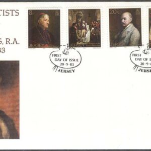 Jersey – FDC 1983-09-20 – Walter William Ouless död 50 år – Konstnär, 4 kpl