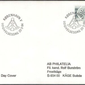 Danmark – FDC 1984-03-22 – Sjökortsarkivet 200 år, 1 kpl Adressat