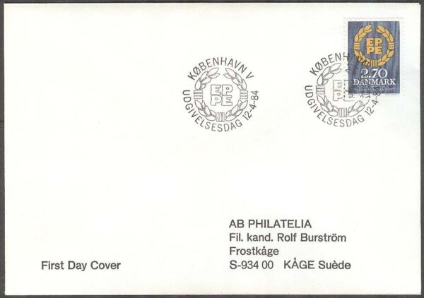 Danmark - FDC 1984-04-12 - EG - Val, 1 kpl Adressat