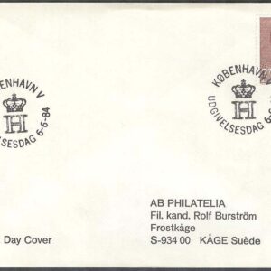 Danmark – FDC 1984-06-06 – Prins Henrik 50 år, 1 kpl Adressat
