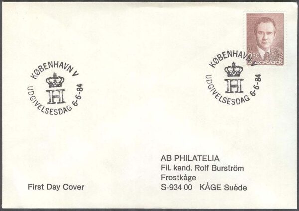 Danmark - FDC 1984-06-06 - Prins Henrik 50 år, 1 kpl Adressat