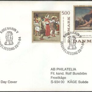 Danmark – FDC 1984-11-22 – Dansk målarkonst, 2 kpl Adressat