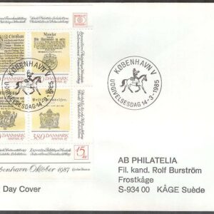 Danmark – FDC 1985-03-14 – Hafnia 87, Block Adressat