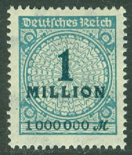 Deutsches Reich – M  314 A Siffertyp, 1 Mio **