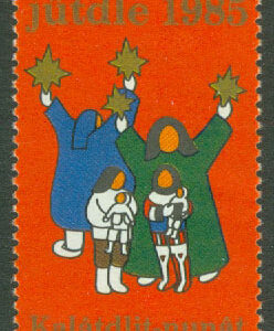 Grönland – Julmärken 1985, märke kpl **