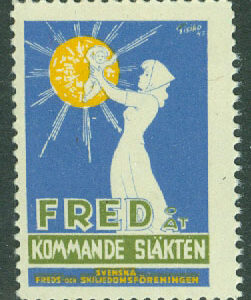 Sverige – Brevmärke – Fred åt kommande släkten **