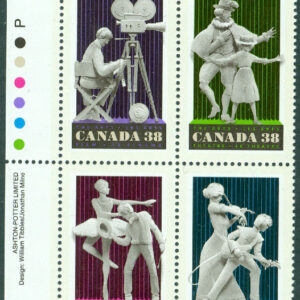 Kanada – M 1149-1152 Konst och underhållning, film, teater, dans och musik, 4-block kpl**