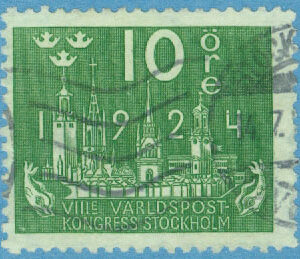 F  197cx Världspostkongressen 10 öre VM /