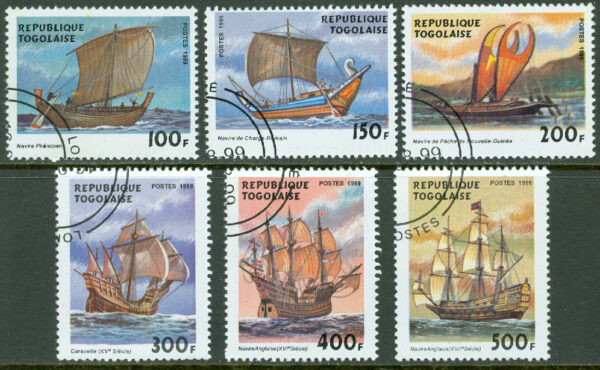 Togo - M 2948-2953 Segelfartyg, 6 kpl