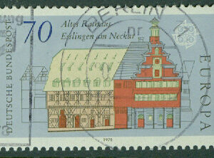 Tyskland – M  971 Europa CEPT 1978, byggnader, 70 Pf stpl