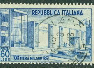 Italien – M  859 Mailändermässan, 1 kpl stpl