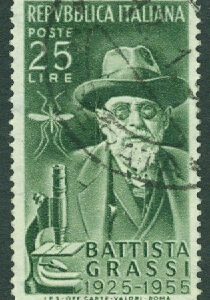 Italien – M  952 Battista Grassi, zoolog, 1 kpl stpl
