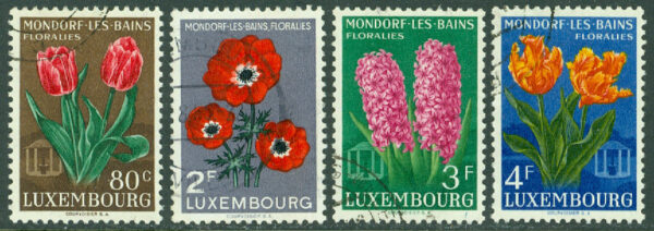 Luxemburg - M  531-534 Blomsterfest i Bad Mondorf, 4 kpl stpl