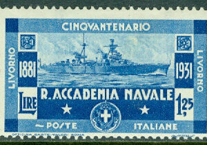 Italien – M  371 Marinakademien i Livorno 50 år, kryssaren ”Trento”, 1.25 L *