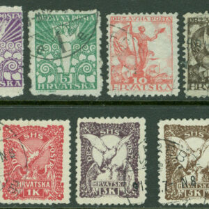 Jugoslavien – M   88-97A Utgåva för Kroatien – Fredsängel, fredsduva mm, 11 kpl stpl/*