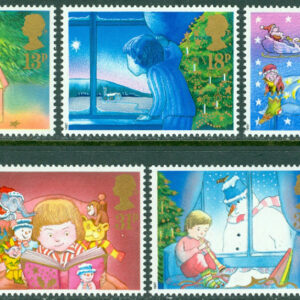 England – M 1126-1130 Jul 1987 – Ett barns julupplevelse, 5 kpl **