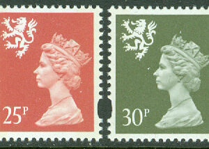 Skottland – M   65-68 Drottning Elisabeth II, 4 kpl ** (veck på 68)