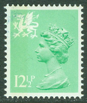 Wales – M   35 C Drottning Elisabeth II, 12½ P **