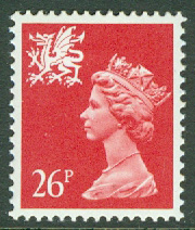 Wales – M   38 C Drottning Elisabeth II, 26 P **