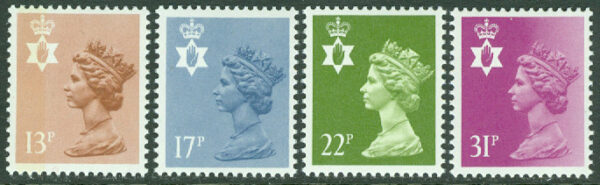 Nordirland - M   41-44 Drottning Elisabeth II, 4 kpl **