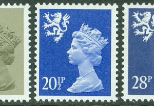 Skottland – M   40-42 A Drottning Elisabeth II, 3 kpl **