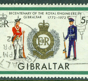 Gibraltar – M  288 Gibraltars pionjärer 200 år, 5 P stpl