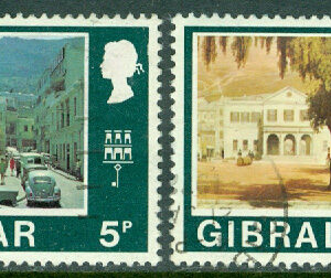 Gibraltar – M  258-259 Y Bilder från Gibraltar, 2 ol stpl