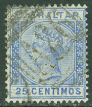 Gibraltar – M   24 Drottning Victoria, 25 C stpl