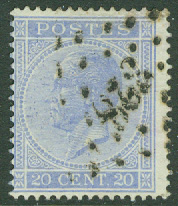 Belgien – M   15Db Kung Leopold I, 20 C stpl