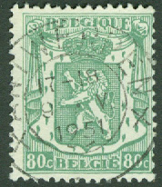 Belgien – M  840A Lejontyp 80 C praktstämplat