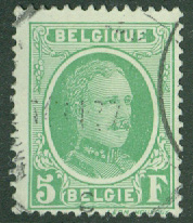 Belgien – M  216 Kung Albert I, 5 Fr stpl