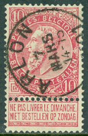 Belgien – M   67 Kung Leopold II, 10 C stpl