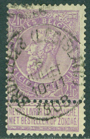 Belgien – M   70 Kung Leopold II, 2 Fr stpl