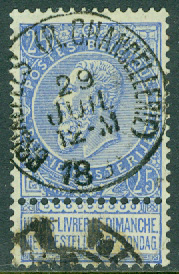 Belgien – M   55 Kung Leopold II, 25 C stpl