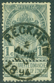 Belgien – M   50 Statsvapen, 1 C stpl