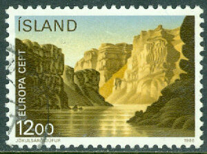 Island – F  685 Europa 1986, Natyrskydd, Skaftafell, 12 kr stpl