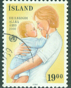 Island – F  731 Hälsa åt alla, 1 kpl